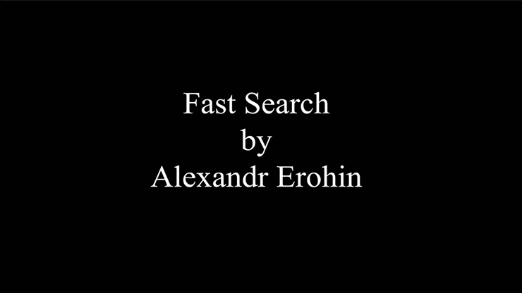 Fast Search | Alexandr Erohin - (Download)