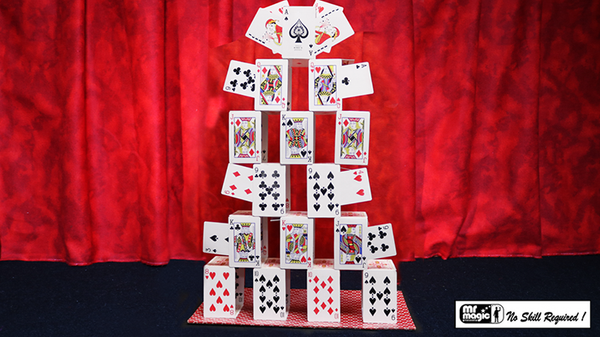 Card Castle with Six Card Repeat | Mr. Magic