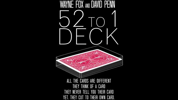 The 52 to 1 Deck red | Wayne Fox &amp; David Penn