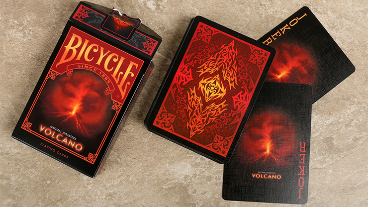 Bicycle Natural Disasters "Volcano" Playing Cards | Collectable Playing Cards