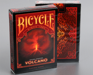 Bicycle Natural Disasters "Volcano" Playing Cards | Collectable Playing Cards