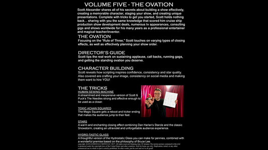 Standing Up On Stage Vol. 5 The Ovation | Scott Alexander - (DVD)