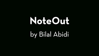 NoteOut | Bilal Abidi - (Download)