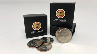 Perfect Shell Coin Set Half Dollar Shell and 4 Coins (D0201) | Tango Magic