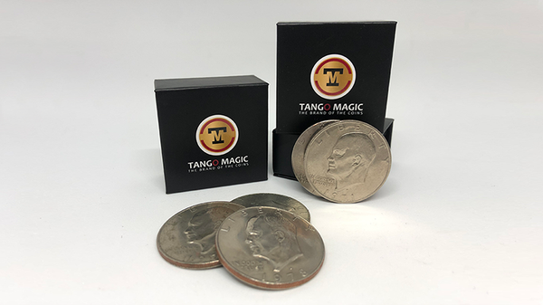 Perfect Shell Coin Set Eisenhower Dollar Shell and 4 Coins (D0202) | Tango Magic