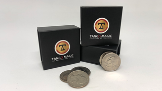 Perfect Shell Coin Set Quarter Dollar Shell and 4 Coins (D0200) | Tango Magic