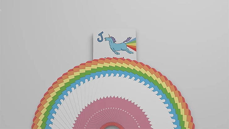 Rainbow Unicorn Fun Time! Playing Cards | Handlordz