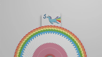 Rainbow Unicorn Fun Time! Playing Cards | Handlordz