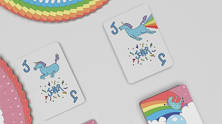 Rainbow Unicorn Fun Time! Playing Cards | Handlordz
