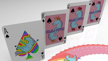 Rainbow Unicorn Fun Time! Playing Cards | Handlordz
