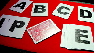 Alphabet Playing Cards Bicycle No Index | Print by Magic