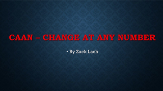 CAAN - Change At Any Number | Zack Lach - (Download)