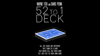 The 52 to 1 Deck blau | Wayne Fox & David Penn