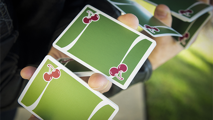 Cherry Casino (Sahara Green) Playing Cards | Pure Imagination Projects
