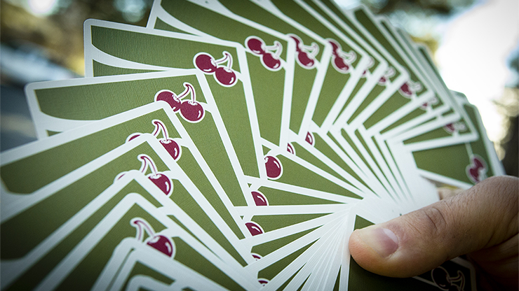 Cherry Casino (Sahara Green) Playing Cards | Pure Imagination Projects 