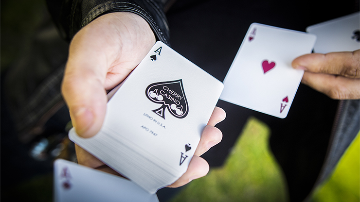 Cherry Casino (Sahara Green) Playing Cards | Pure Imagination Projects