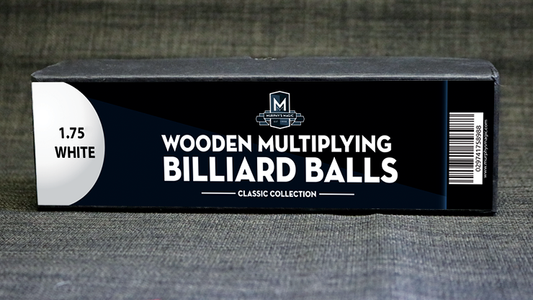 Wooden Billiard Balls (4,5cm, weiß) | Classic Collections