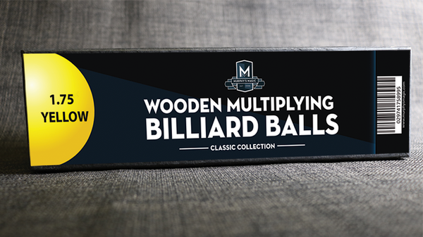 Wooden Billiard Balls (4,5cm, gelb) | Classic Collections