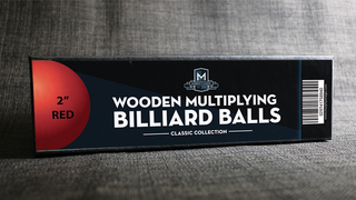Wooden Billiard Balls (5cm, rot) | Classic Collections