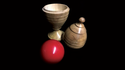 Deluxe Wooden Ball Vase by Merlins Magic - Trick