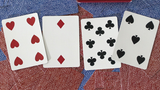 Limited Late 19th Century Square Faro Gilded (Blue) Playing Cards