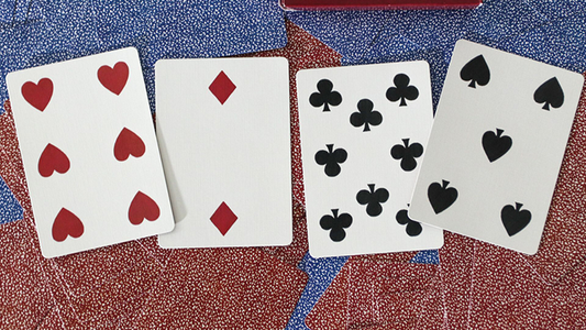 Limited Late 19th Century Square Faro Gilded (Blue) Playing Cards