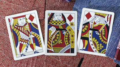 Limited Late 19th Century Square Faro Gilded (Blue) Playing Cards