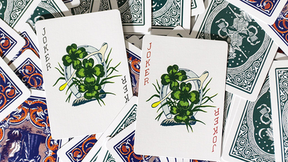 Limited Edition Ye Witches' Silver Gilded Fortune Cards (2 Way Back) (TEAL BOX)