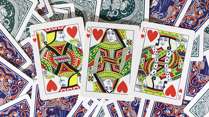 Limited Edition Ye Witches' Silver Gilded Fortune Cards (2 Way Back) (TEAL BOX)