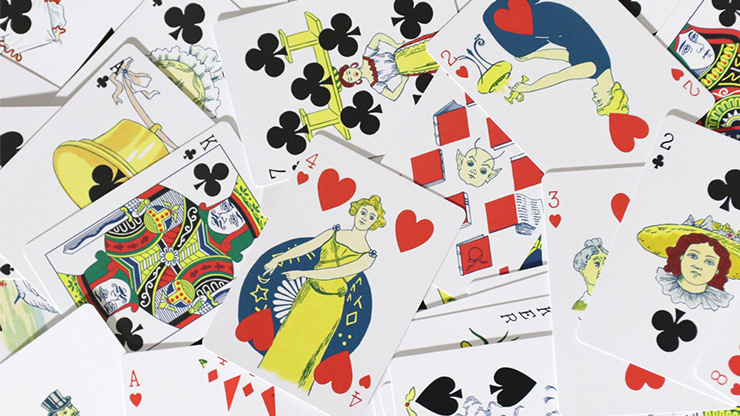Limited Edition Ye Witches' Silver Gilded Fortune Cards (2 Way Back) (TEAL BOX)