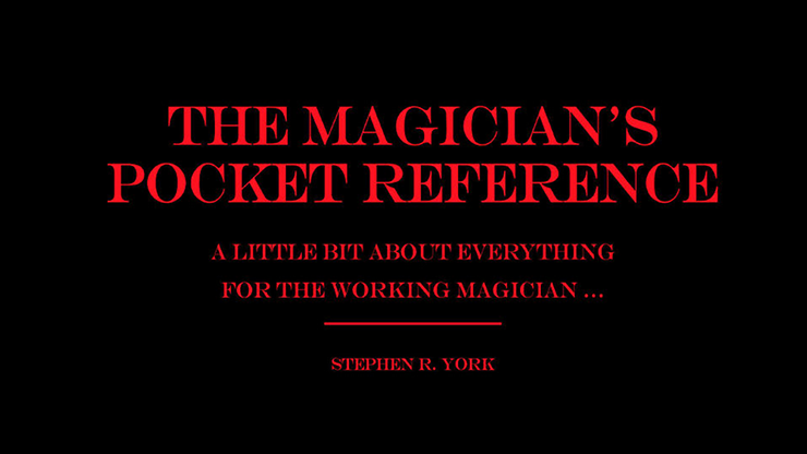 The Magician's Pocket Reference | Stephen R. York - (Download)
