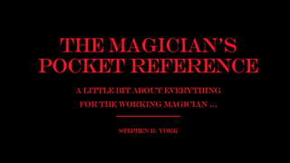 The Magician's Pocket Reference | Stephen R. York - (Download)