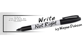 Write, Not Right Sharpie | Wayne Dobson