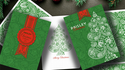 Paisley Metallic Green Christmas Playing Cards | Dutch Card House Company
