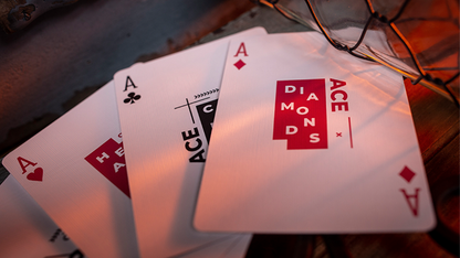Sinis (Raspberry and Black) Playing Cards | Marc Ventosa