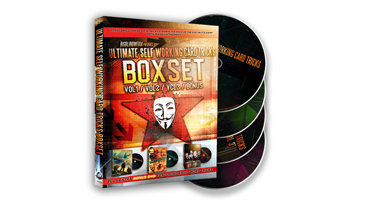 Ultimate Self Working Card Tricks Triple Volume Box Set | Big Blind Media - (DVD) 