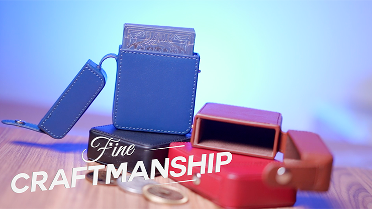 MAZE Leather Card Case (Blue) | Bond Lee 