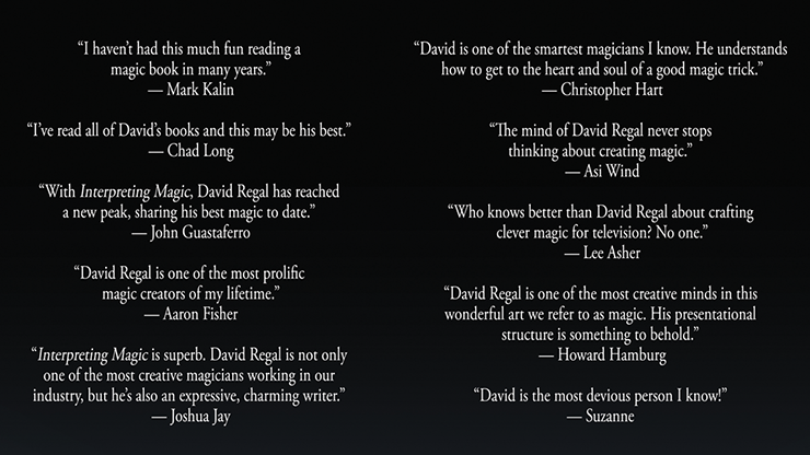 Interpreting Magic | David Regal