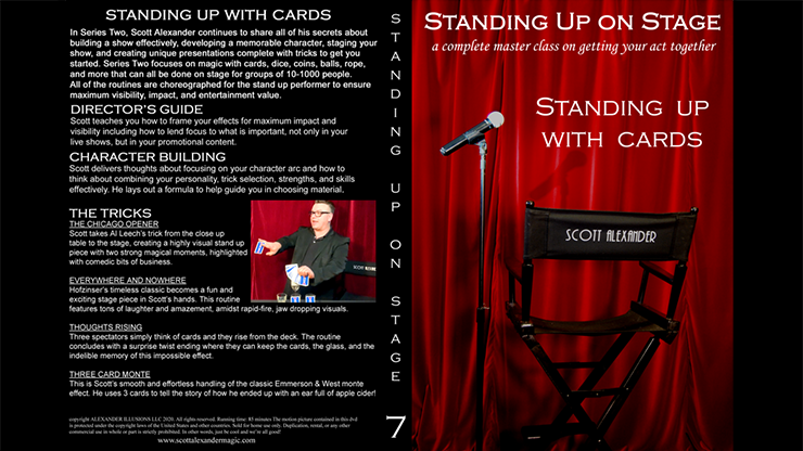 Standing Up On Stage Vol. 7 Cards | Scott Alexander - (DVD) 