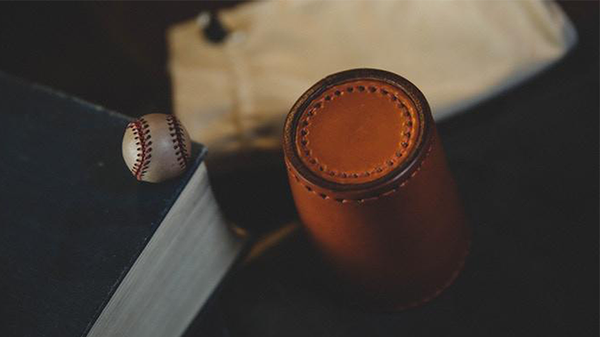 Leather Chop Cup with Balls (Brown) | TCC