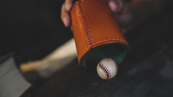 Leather Chop Cup with Balls (Brown) | TCC