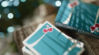 Cherry Casino (Tropicana Teal) Playing Cards | Pure Imagination Projects