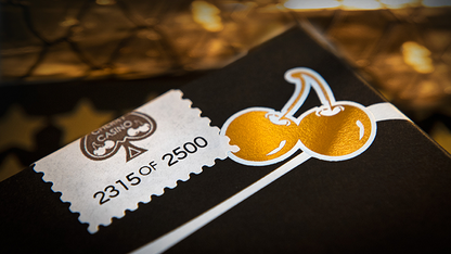 Limited Edition Cherry Casino (Monte Carlo Black and Gold) Numbered Seals Playing Cards | Pure Imagination Projects 