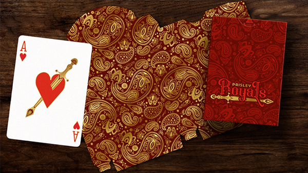 Paisley Royals (Red) Playing Cards | Dutch Card House Company
