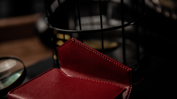 Luxury Leather Playing Card Carrier (rot) | TCC