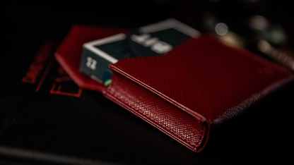 Luxury Leather Playing Card Carrier (red) | TCC