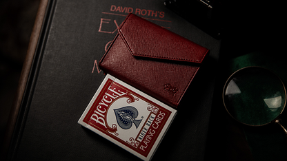 Luxury Leather Playing Card Carrier (red) | TCC