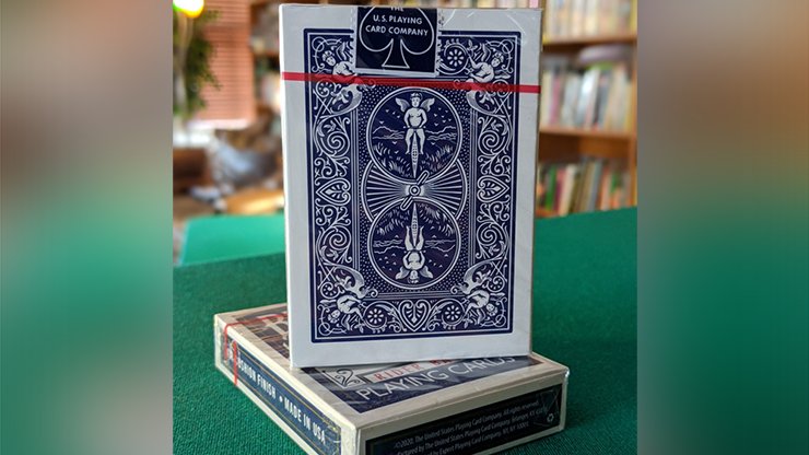 Experts Thin Crushed Printed on Web Press Rider Back Back (blue) Playing Cards