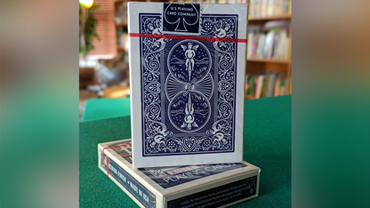 Experts Thin Crushed Printed on Web Press Rider Back Back (blue) Playing Cards