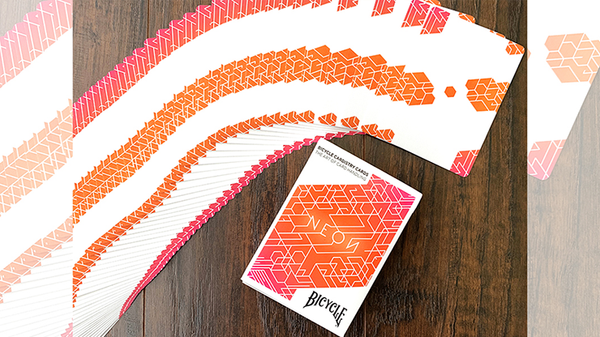 Orange Bump Neon Playing Cards